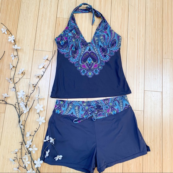 Athleta Other - ATHLETA Tankini swim shorts bathing suit set, S.